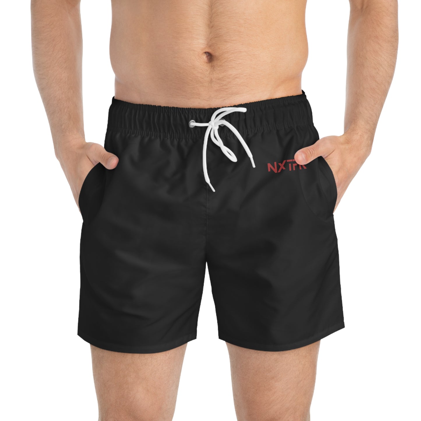 Men's NXTPR Swim Trunks - Stylish Black Swim Shorts for Summer Adventures