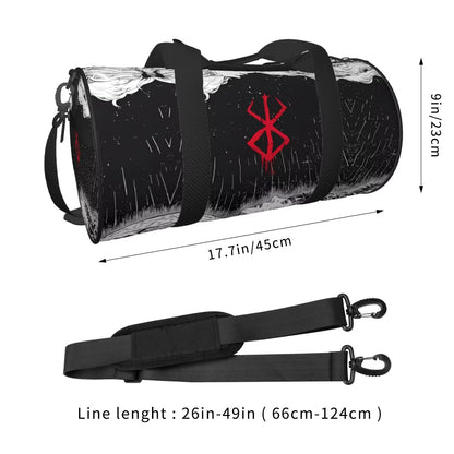 Japan Anime Bereserk Gym Bag Fashion Street Waterproof Sports Bags Large Capacity Travel Handbag Novelty Fitness Bag for Couple