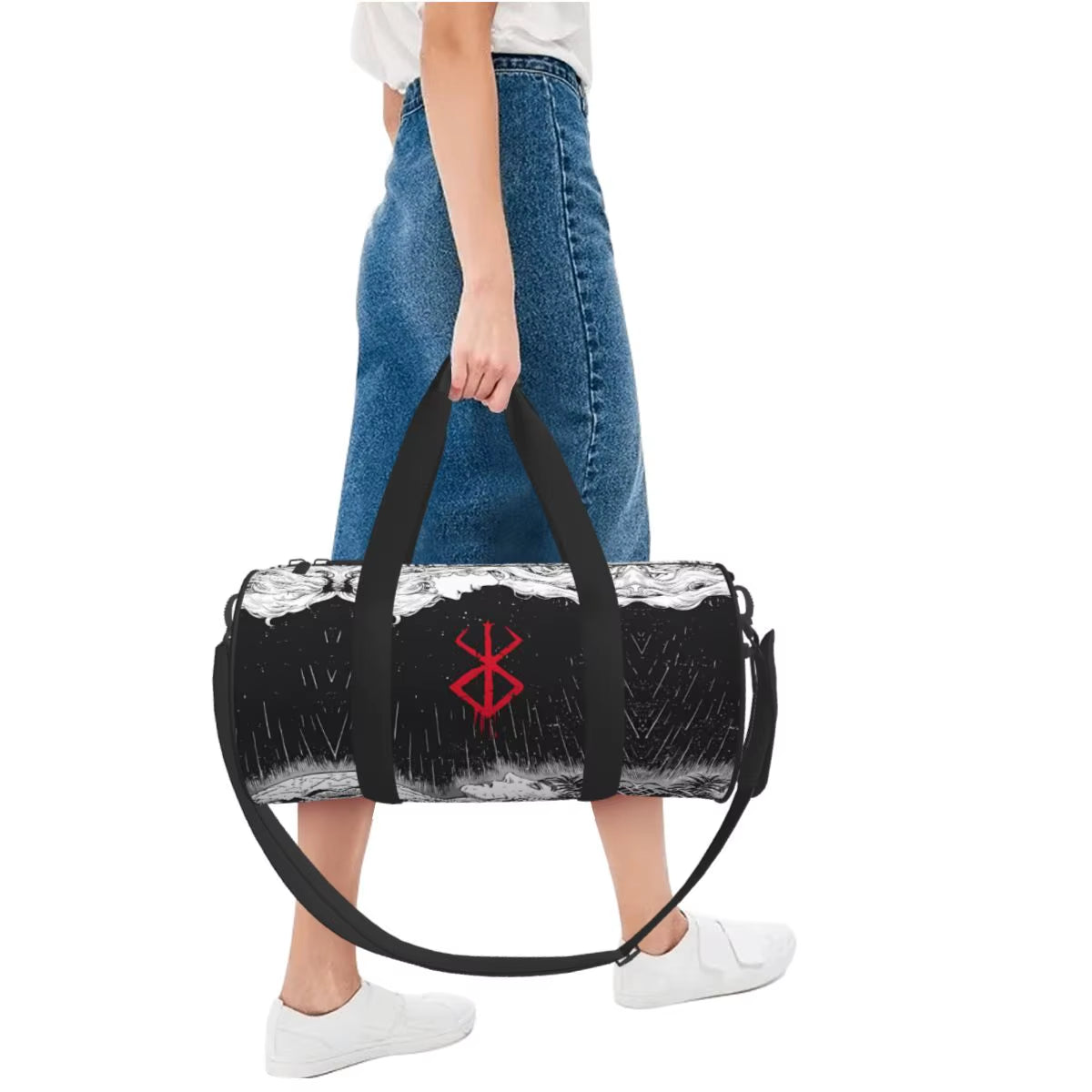 Japan Anime Bereserk Gym Bag Fashion Street Waterproof Sports Bags Large Capacity Travel Handbag Novelty Fitness Bag for Couple